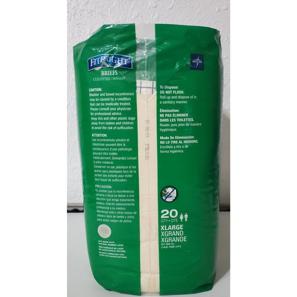 FitRight Ultra Adult Diapers, Incontinence Briefs with Tabs, Heavy 20 Ct ✅ - Picture 4 of 9